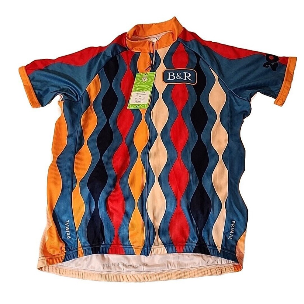 NEW Primal Butterfield & Robinson 2023 Mens Sport Cut‎ Raglan Jersey Medium NWT